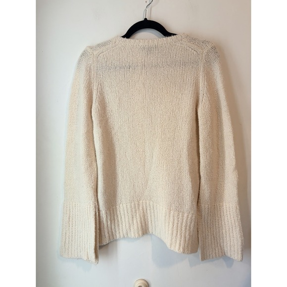 Ann Taylor 100% Cashmere Oversized Tunic Sweater Cream Size Xxs Bell Sleeve - Picture 5 of 5